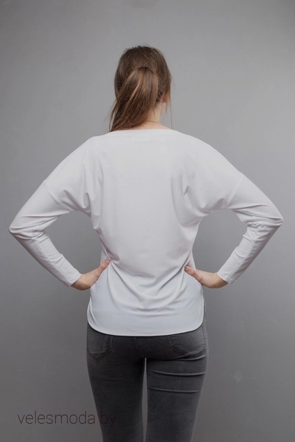 Блузка 913 белый Mita Fashion