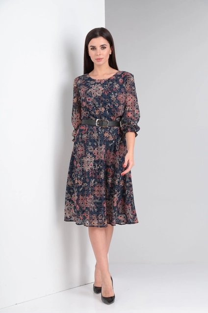 Платье 2363 синий Moda-Versal