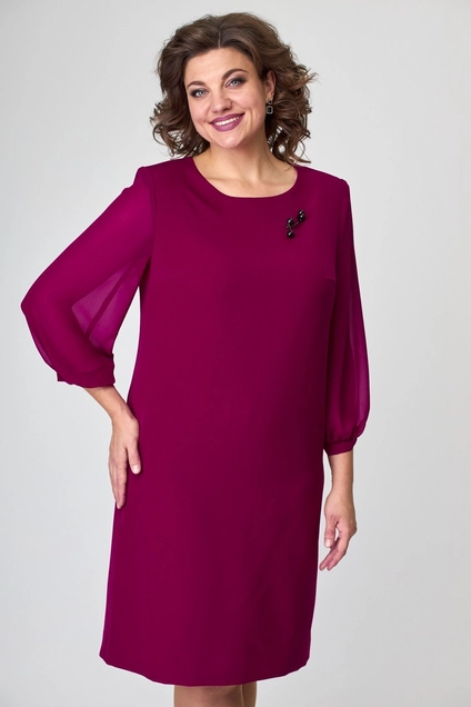 Платье 2419 фуксия Moda-Versal