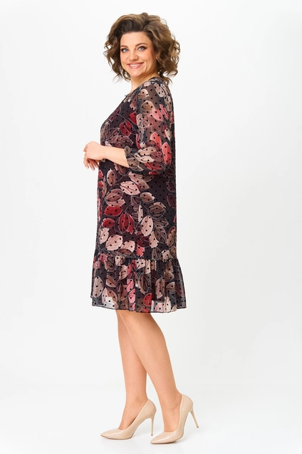 Платье 2453 бордовый Moda-Versal