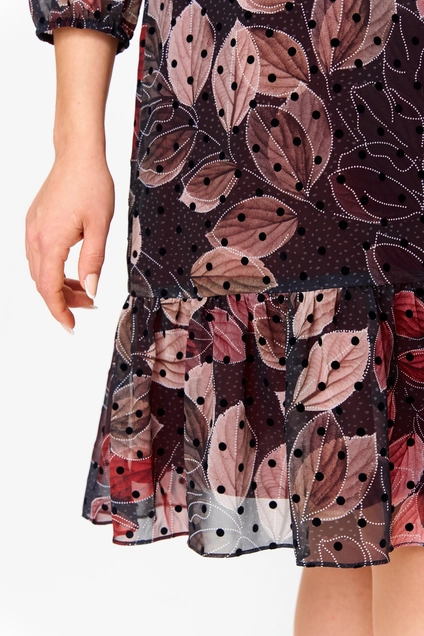 Платье 2453 бордовый Moda-Versal