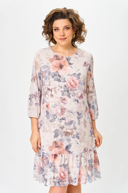 Платье 2453 кофейный Moda-Versal