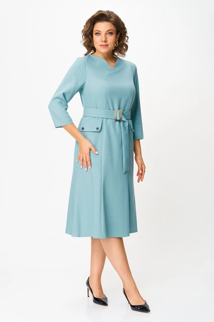 Платье 2560 голубой Moda-Versal