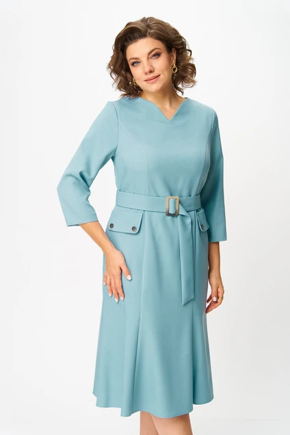 Платье 2560 голубой Moda-Versal фото 4