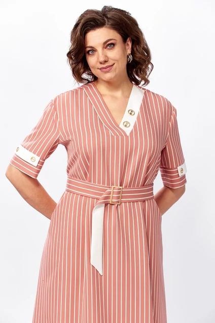 Платье 2642 розовый Moda-Versal