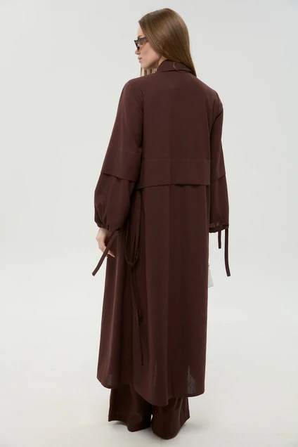 Костюм брючный 976-19 шоколад NikVa