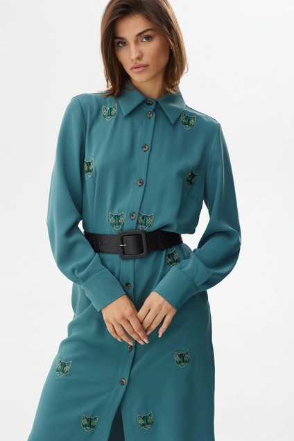 Платье 2458 морская волна Niv Niv Fashion