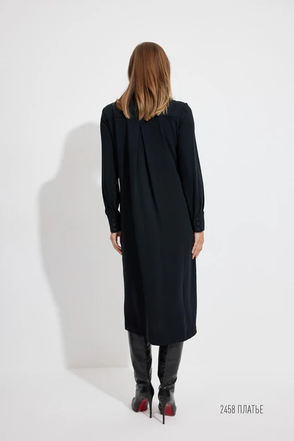 Платье 2458 черный Niv Niv Fashion