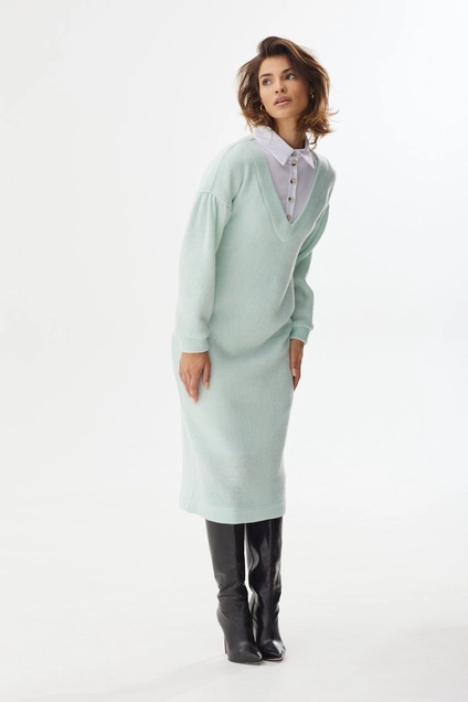Платье 2471 мятный Niv Niv Fashion