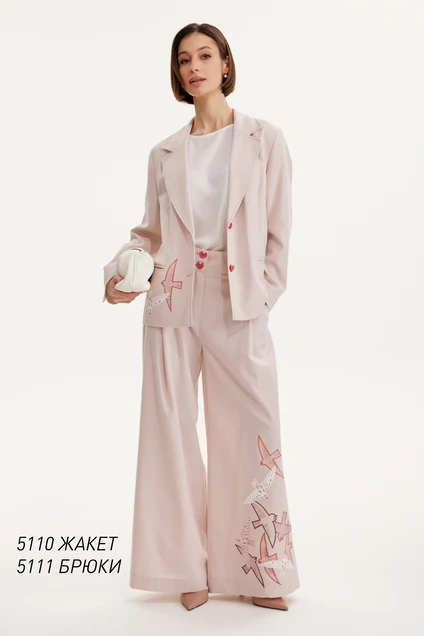 Брюки 5111 бледно-розовый  Niv Niv Fashion