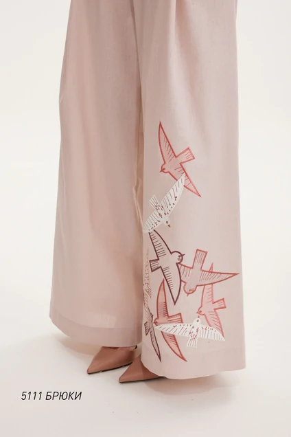 Брюки 5111 бледно-розовый  Niv Niv Fashion