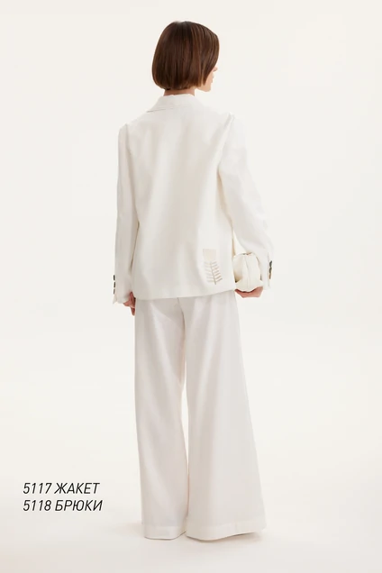 Брюки 5118 молочный Niv Niv Fashion