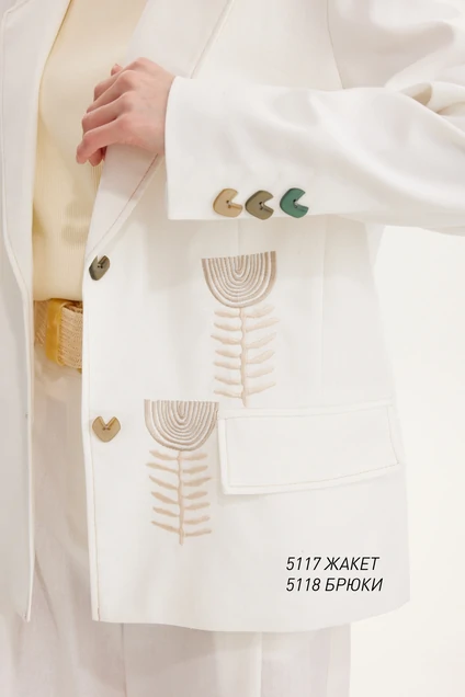 Жакет  5117 молочный Niv Niv Fashion