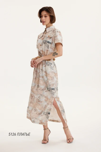 Платье 5126 мультиколор  Niv Niv Fashion