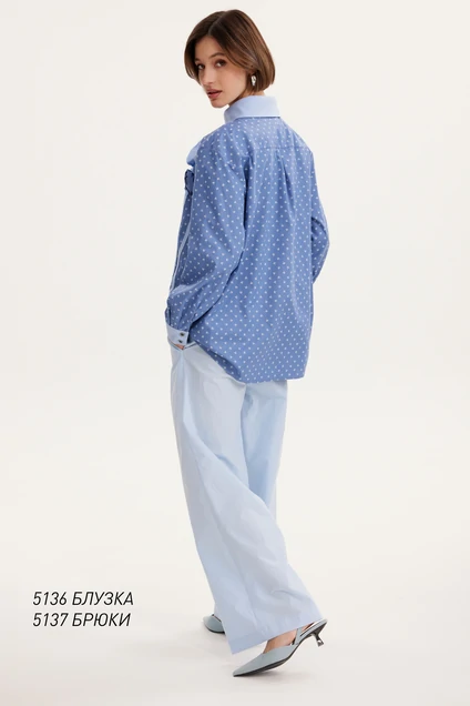 Рубашка  5136 синий  Niv Niv Fashion