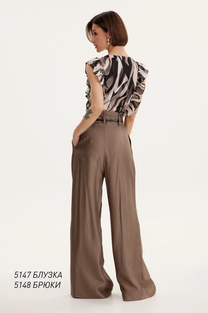 Брюки 5148 шоколад  Niv Niv Fashion