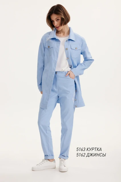 Куртка 5163 голубой Niv Niv Fashion