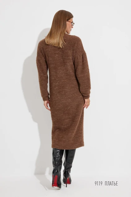 Платье 9119 шоколад Niv Niv Fashion