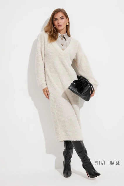 Платье 9119-1 снежная роза Niv Niv Fashion