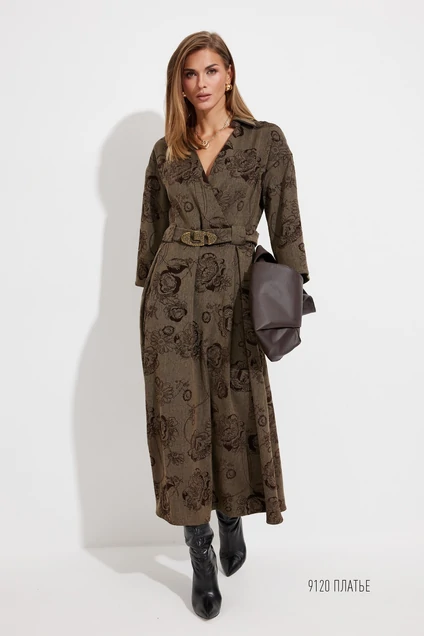 Платье 9120 шоколад Niv Niv Fashion