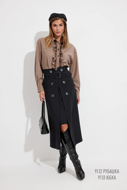 Юбка 9133 черный Niv Niv Fashion