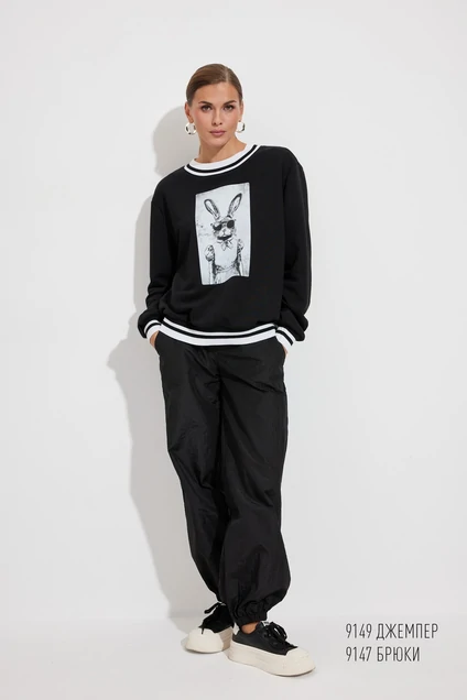 Джемпер 9149 черный Niv Niv Fashion