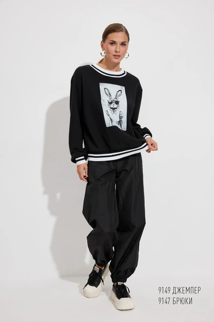 Джемпер 9149 черный Niv Niv Fashion