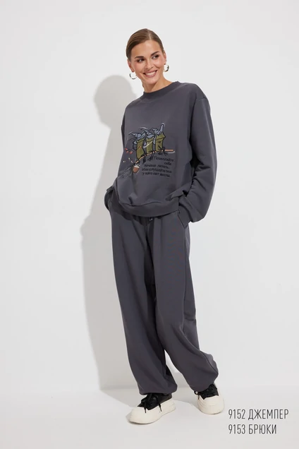 Джемпер 9152 графит Niv Niv Fashion