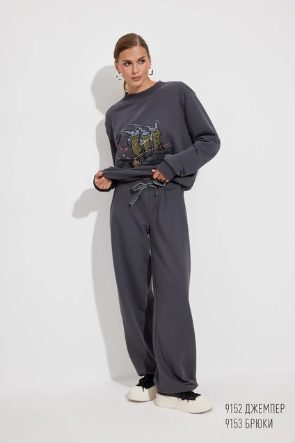 Брюки 9153 графит Niv Niv Fashion