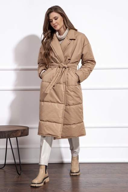Пальто 10192 бежевый Nova Line