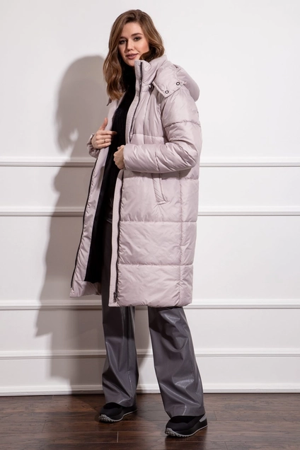 Пальто 10290 жемчужный Nova Line