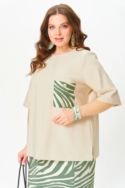 Костюм с юбкой 200-1 OVERYOU