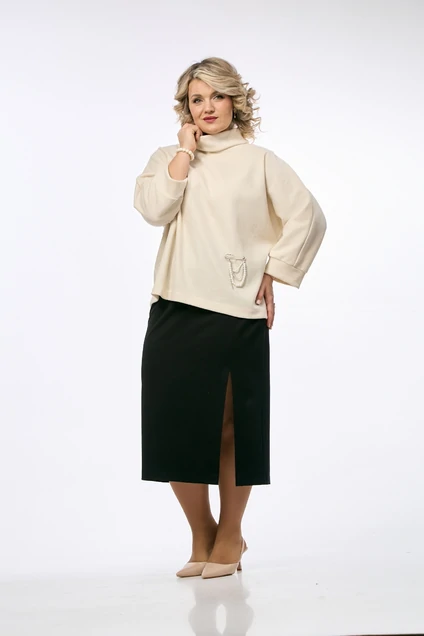 Костюм с юбкой 234 OVERYOU