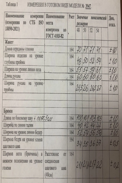 Костюм брючный 3947 Olegran