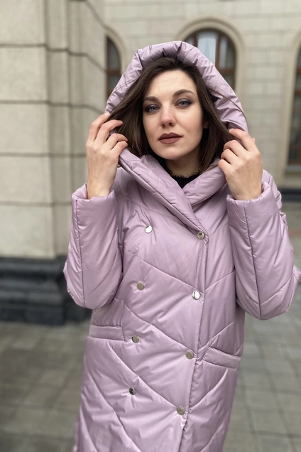 Пальто 699 сирень Ольга Стиль