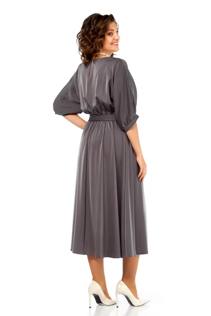 Платье 959 серый Ольга Стиль