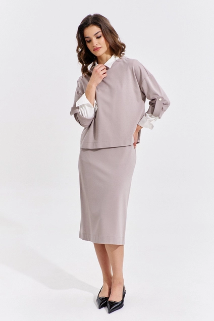 Костюм с юбкой 1350-1 RINKA
