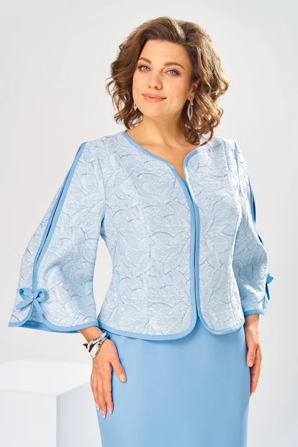 Платье 1-2748 голубой Romanovich style