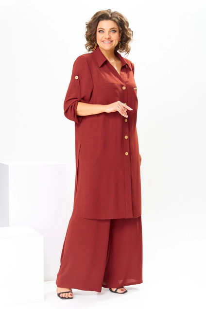 Костюм брючный 2-2784 терракот Romanovich style