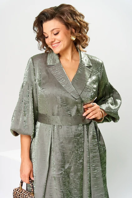 Платье 1-2837 хаки Romanovich style фото 3