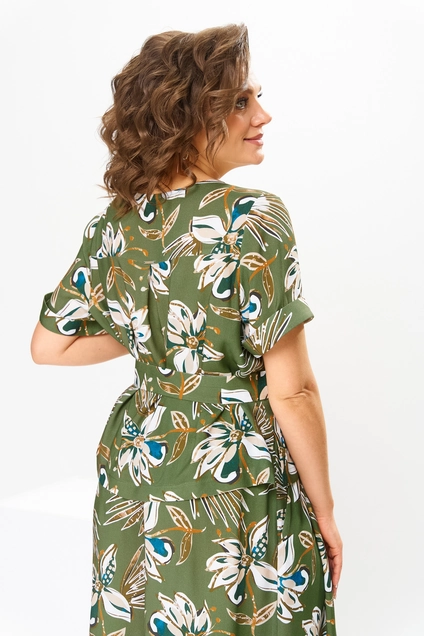Костюм брючный 2-2704 зеленый Romanovich style
