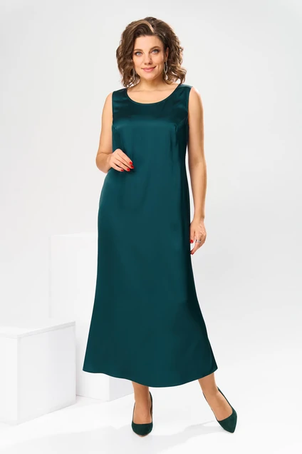Костюм с платьем 3-2789 изумруд Romanovich style
