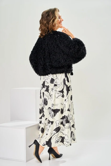 Костюм с платьем 3-2997 белый цветы Romanovich style