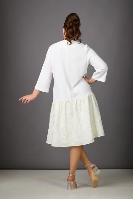 Платье 1183-2 молочный Rosheli