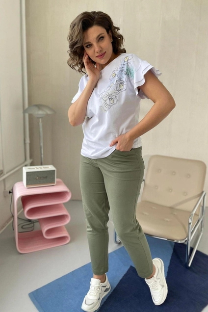Блузка 2115 белый Rumoda