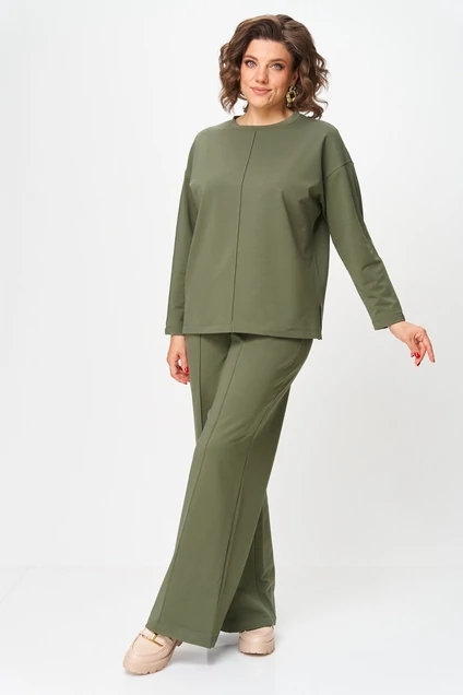 Костюм брючный 2144 зеленый дл.р. Rumoda