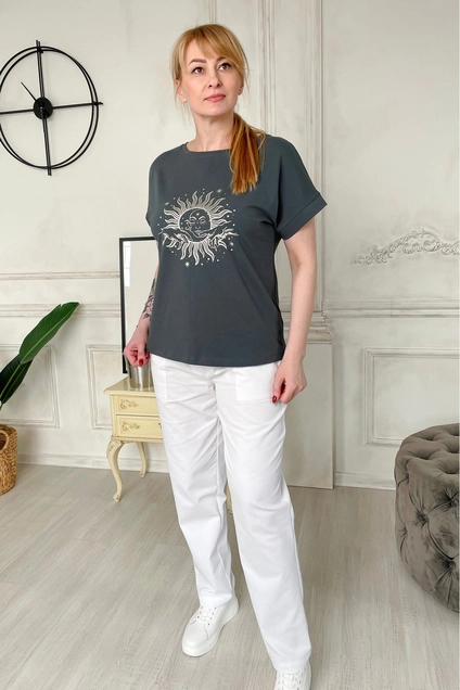 Футболка 2195 графитовый Rumoda
