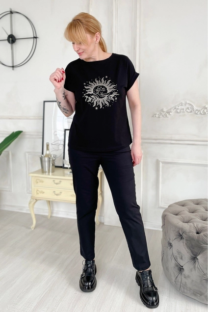 Футболка 2195 черный Rumoda