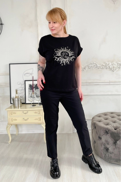 Футболка 2195 черный Rumoda