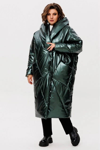 Пальто 2235 зеленый Rumoda